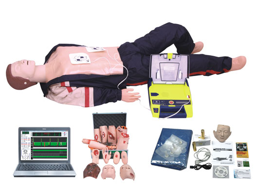 电脑高级心肺复苏、AED除颤仪、创伤模拟人（计算机控制，三合一）